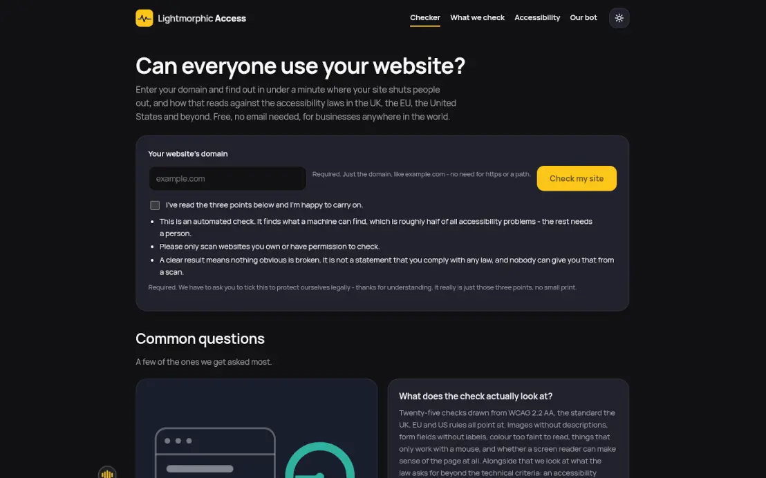 Lightmorphic Access — 'Can everyone use your website?'