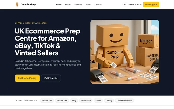Complete Prep website